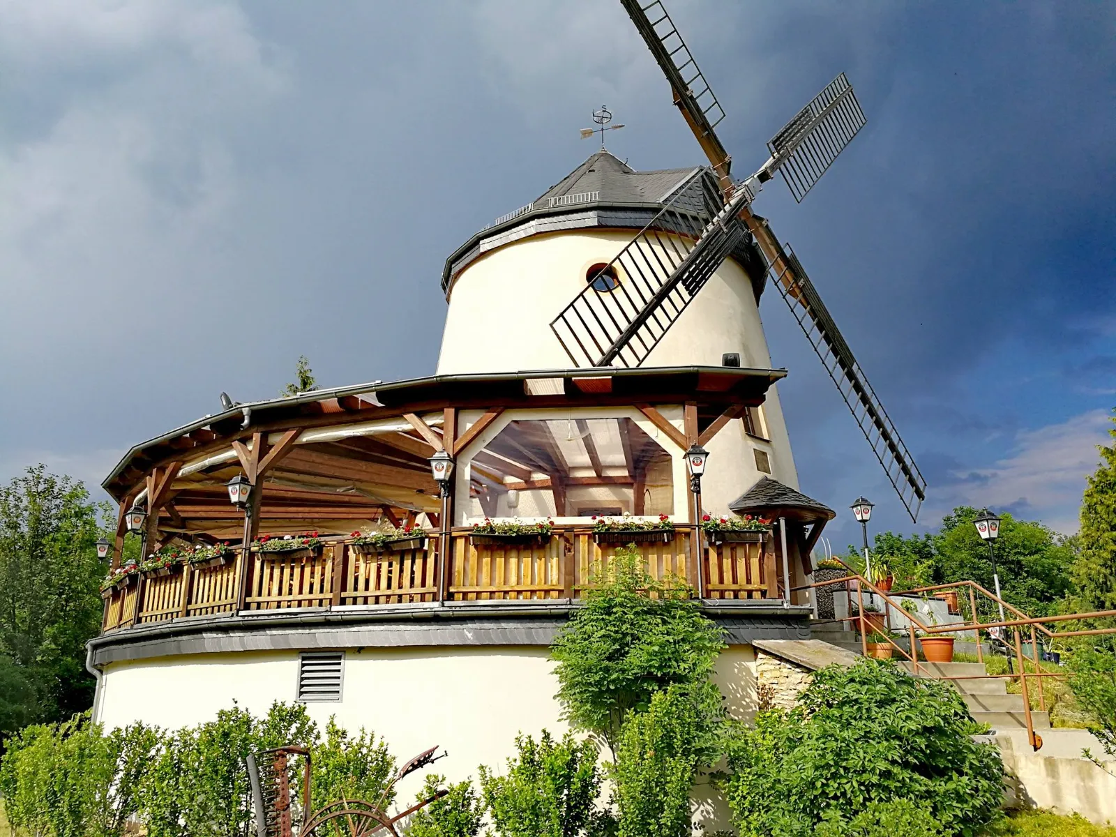 Leutewitzer Windmühle mit Terrasse